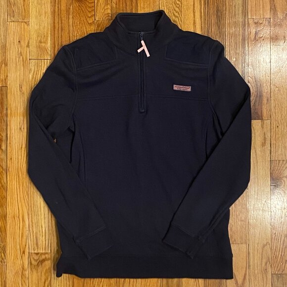 Vineyard Vines Women's Quarter-Zip Navy Sweatshirt Pullover Size Medium - Picture 7 of 7